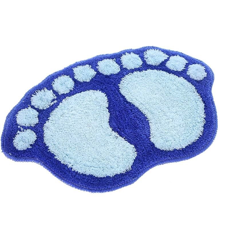 Esteiras de banho da cópia do pé, tapete antiderrapante do banheiro, esteira toalete tapete para baneiro, tapetes da almofada de banho do tapete do banheiro, mini esteiras do microfiber