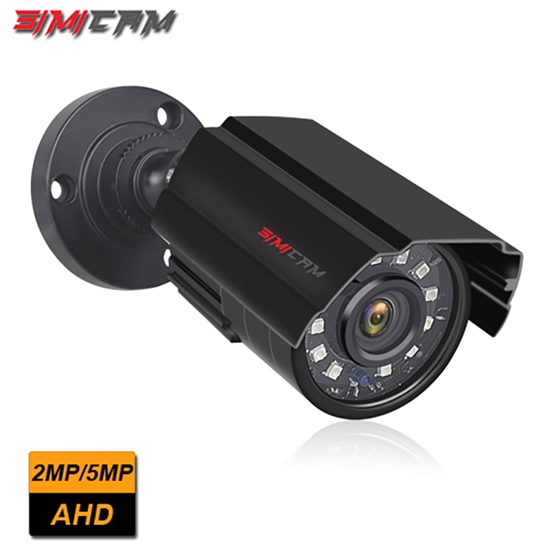 Simicam Beveiliging Cctv 5MP Ahd Camera Outdoor Waterdichte Bullet Camera Day & Night Surveillance Hd 3.6Mm Lens Ir Cut