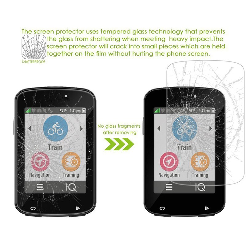 Sunili gehard glazen schermbeschermer voor garmin edge 130 510 530 810 820 830 1000 1030 520 plus versterkte staalfolie