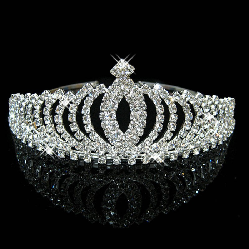 Couronne de princesse de reine pour femmes et filles, coiffure verte, rouge, cristal or, grand diadème, accessoires de coiffure de mariée, mariage: 9