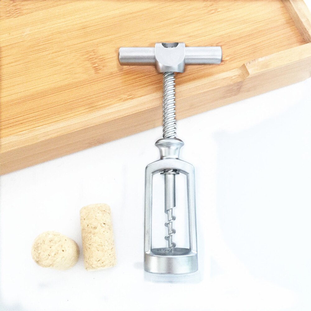 1Pcs Stijl Rode Wijn Opener Zinklegering Flesopener Champagne Opener Wijn Creatieve Schroef Corkscrew 15.5x7x3.8cm