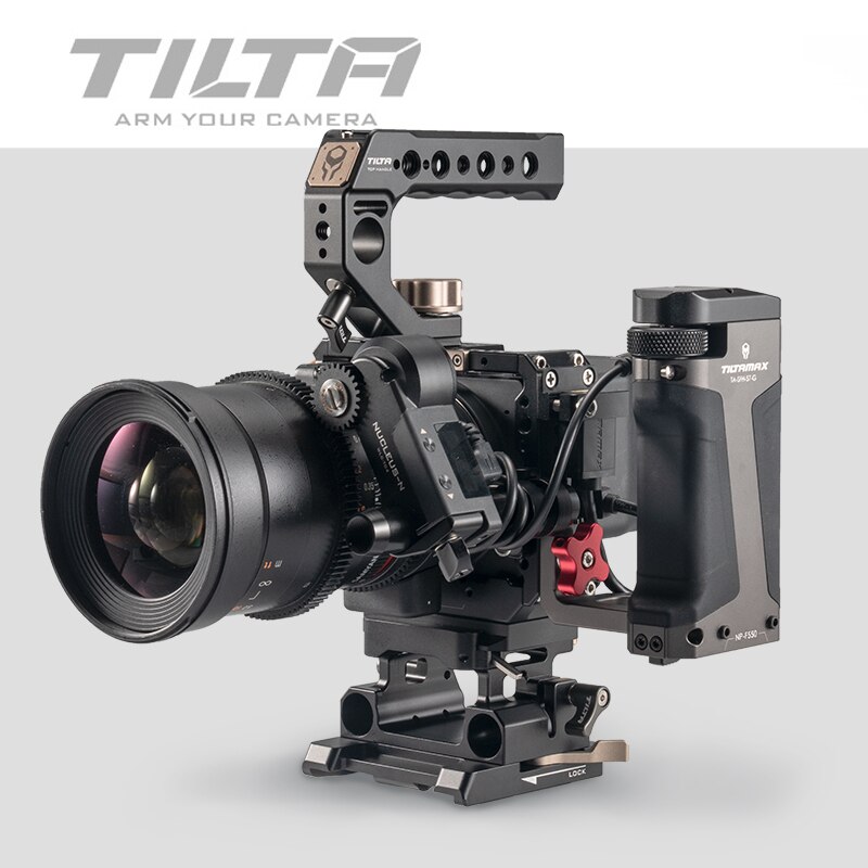 Tilta-jaula para cámara Sigma FP rig DSLR, con asa superior, extensible, Zapata fría, jaula de Metal para micrófono LED vs UUrig