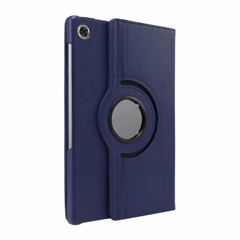 360 obracanie skrzynka dla Lenovo Tab M10 HD 2nd Gen TB-X306F TB-X306X X306 10.1 cal Tablet Funda odwróć stań PU skórzany pokrywy skrzynka: Dark Blue
