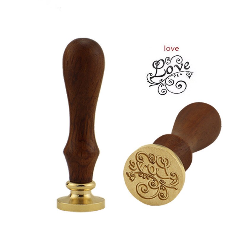 1Pc Retro Houten Stempel Klassieke Waxseal Stempel Oude Seal Post Decoratieve Antieke Stempel