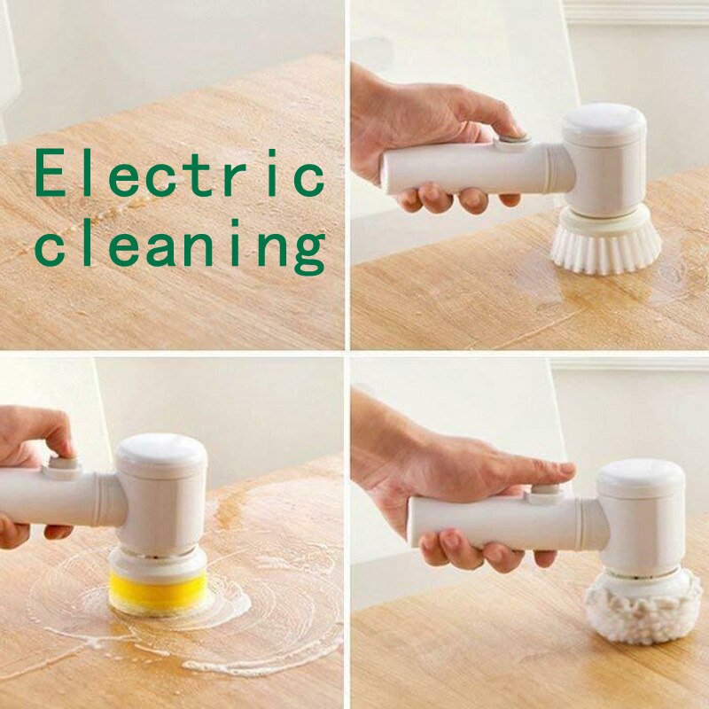 Cepillo de limpieza eléctrica de mano para baño y bañera, trapos de limpieza de cocina, herramientas de limpieza del hogar