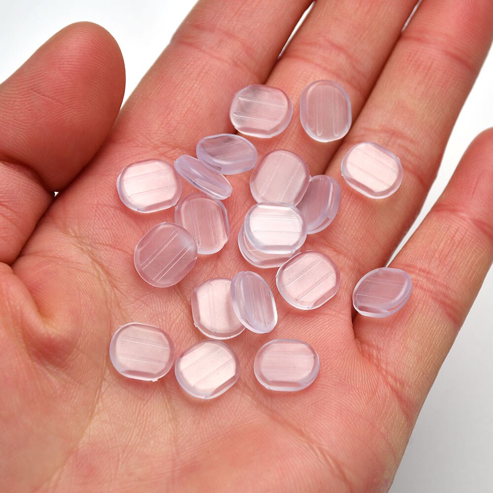 50 Stuks Earring Back Pads Clear Silicone Comfort Oorbel Kussens Voor Clips Op Oorbellen