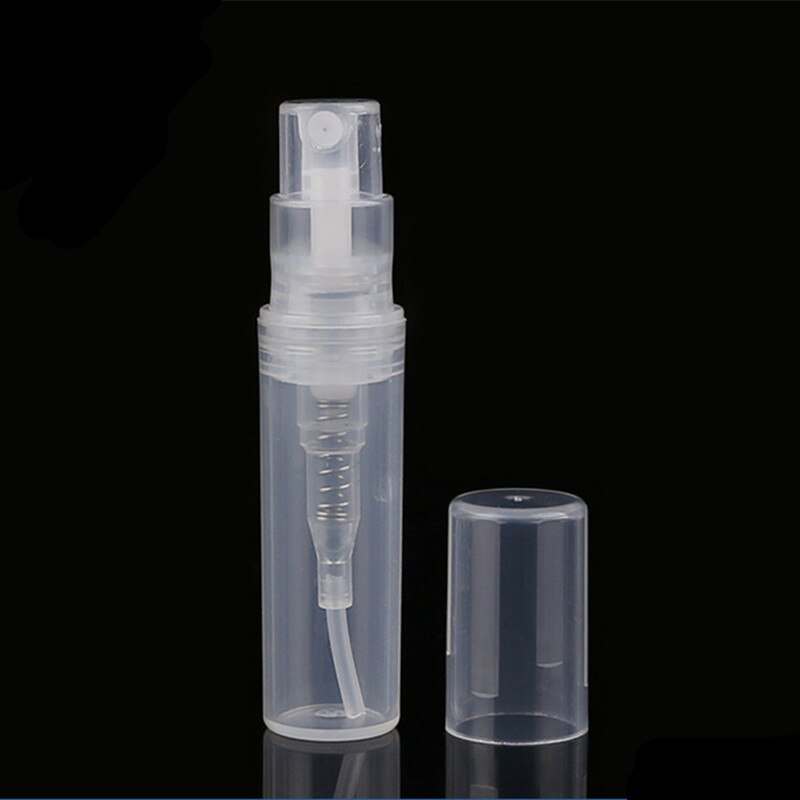 100pcs/lot 2ml 3ml 4ml 5ml Plastic Perfume Bottles Refillable Mist Sprayer Bottle Mini Sample Atomizer Empty Vials