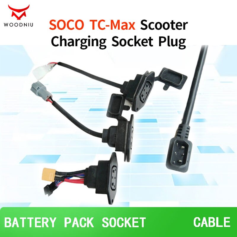 Chargeur et boîtier de charge pour Super SOCO TC MAX TS, accessoires d&#39;origine, prise de batterie et câble