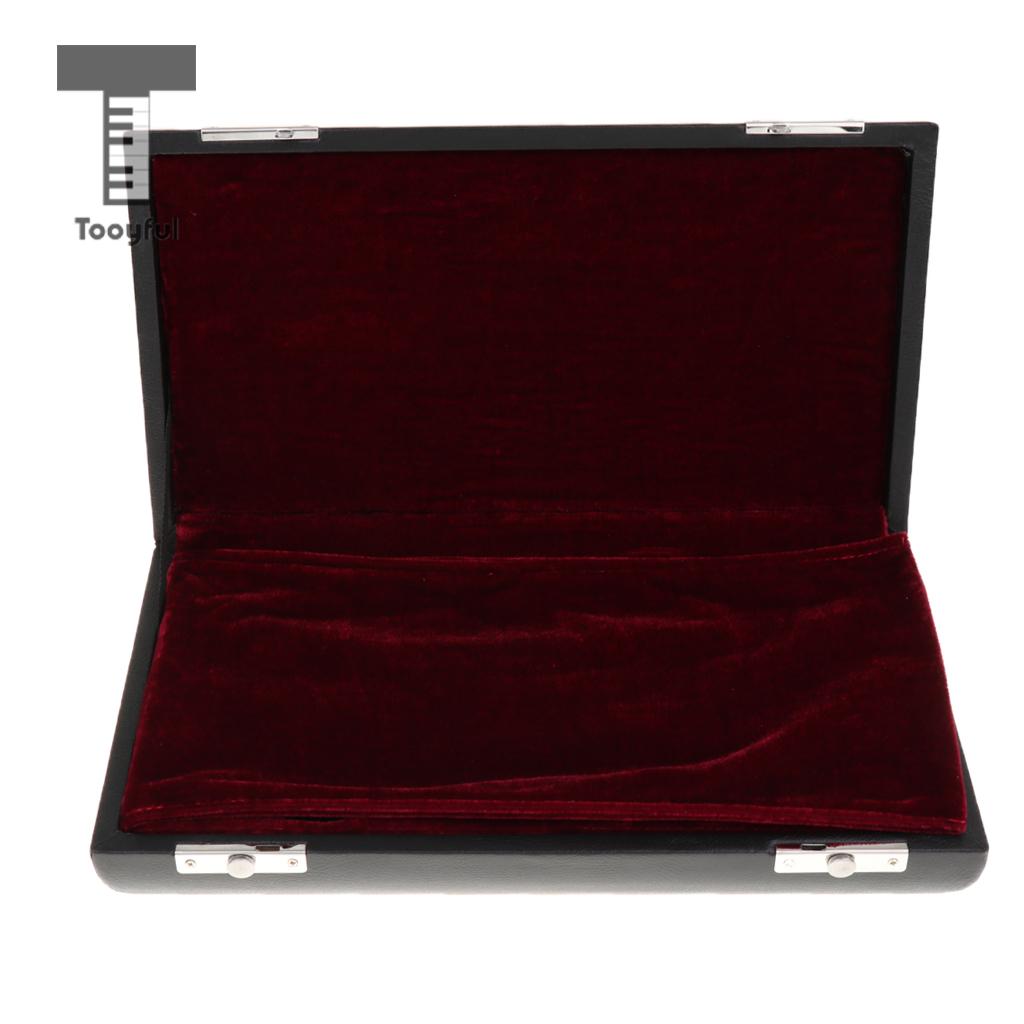 Tooyful draagbare zwarte hobo-draagtas en schoudertas met houten koffer voor houtblaasinstrument accessoire