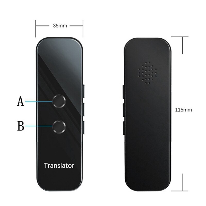 Traduttore di lingue istantaneo intelligente dispositivo portatile Bluetooth 4.2 foto testo traduzione vocale per viaggi tutto&#39;aperto
