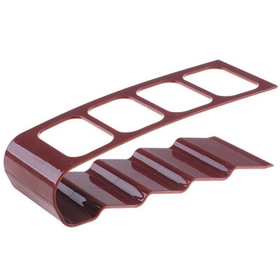 Soporte de plástico para TV, DVD, práctico marco de cuatro mandos a distancia, soporte para teléfono móvil, estante de hasta 4 unidades: coffee