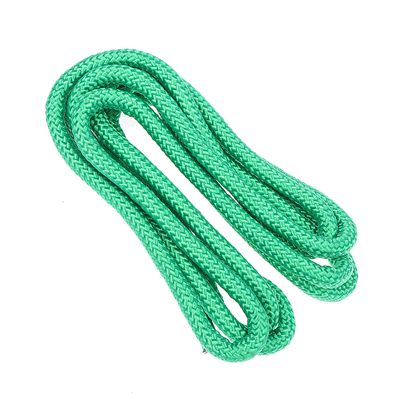 Cuerda para artes de gimnasia, cuerda para saltar, ejercicio, Fitness, Color arcoíris, cuerda de entrenamiento deportivo, cuerda para gimnasia rítmica, herramienta deportiva: YELLOW
