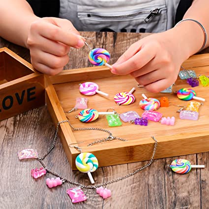 10pcs Bellezza Kawaii Spirale Arcobaleno Argilla Polimerica Cabochons Della Caramella Gommosa Caramella del Lollipop Flatback Per La Decorazione Del Telefono di DIY Bracciali