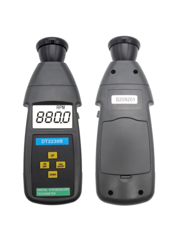 DT2239B numérique LCD sans Contact Flash Stroboscope tachymètre photoélectrique révolution compteur compteur de vitesse testeur