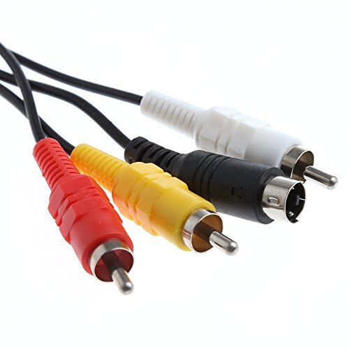 Ruitroliker 6ft AV TV S Video AV Cable for Gamecube SNES NGC N64 Console