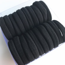 Black 10Pcs Meisjes Elastische Hair Ties Band Rope Paardenstaart Armbanden Chouchou Hoofddeksels Meisjes Haaraccessoires Haarbanden