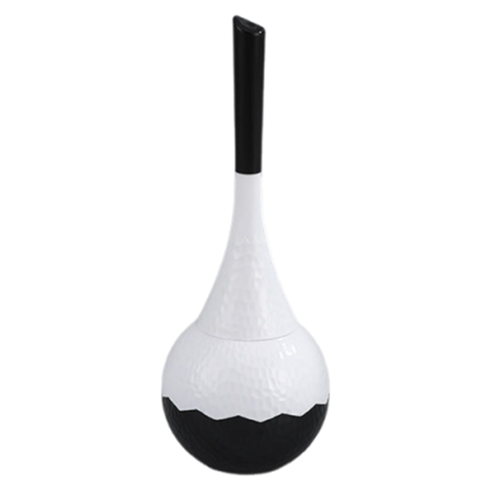 Light Luxury Toilet Brush Set Exquisite Detachable Head Long Handle Toilet Brush Standing Base Retro: VIOLET/紫罗兰