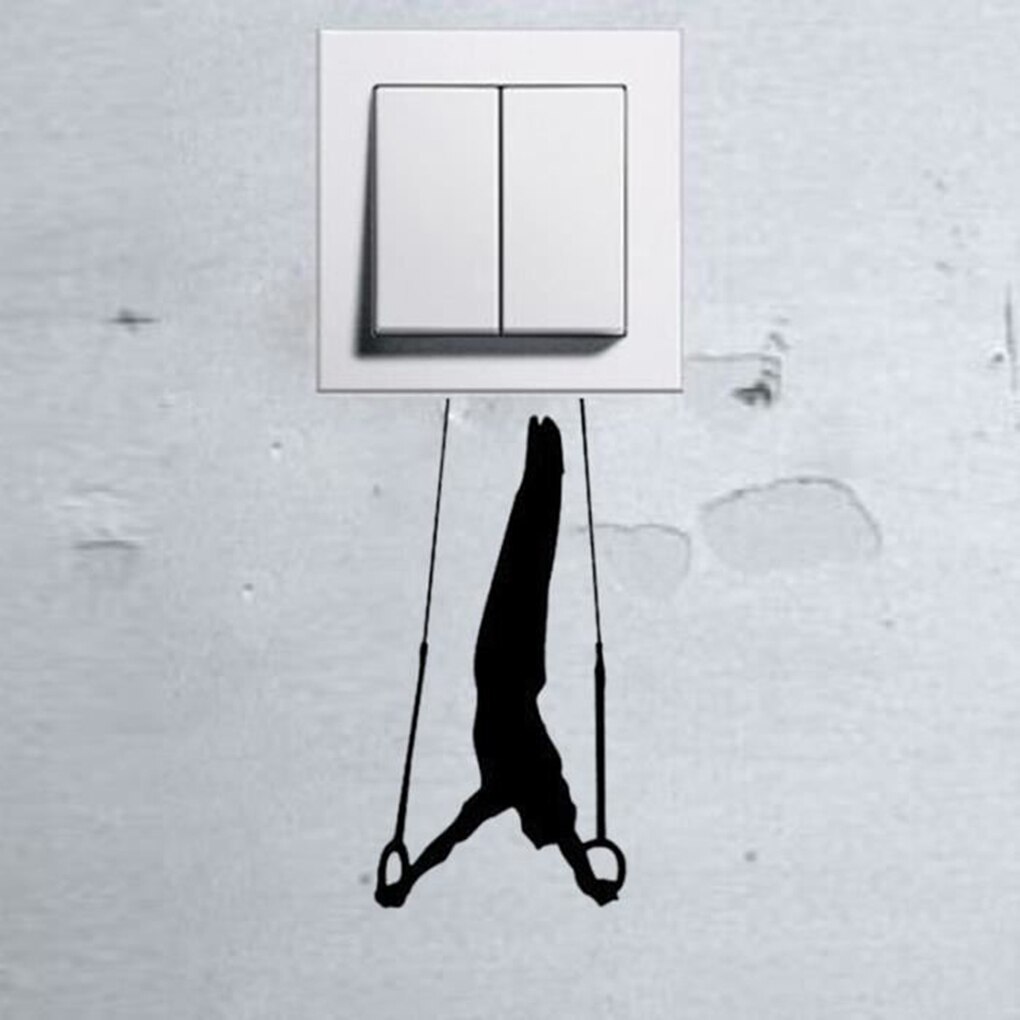 Wall Stickers Poster Paster Decals Wallpaper Rings Gymnastics Home Drawing Room Decoration Kitchen Tile