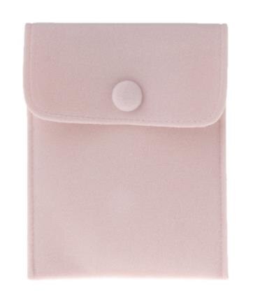 Busta del Sacchetto di velluto Gioielli con Chiusura A Scatto di Archiviazione Portatile Lanugine Morbida di Velluto Flanella Sacchetto del Regalo Della Collana Del Braccialetto: pink / 12x9.5cm