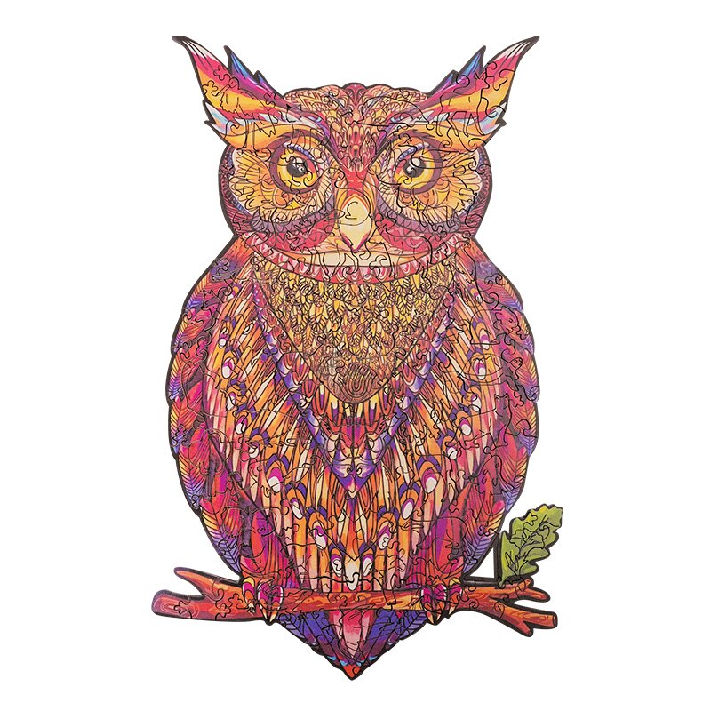 3D drewniane Puzzle dla dorosłych dzieci DIY tajemnicze Puzzle lwa każdy kawałek jest w kształcie zwierząt prezent na boże narodzenie drewniane Puzzle Jigsaw: G