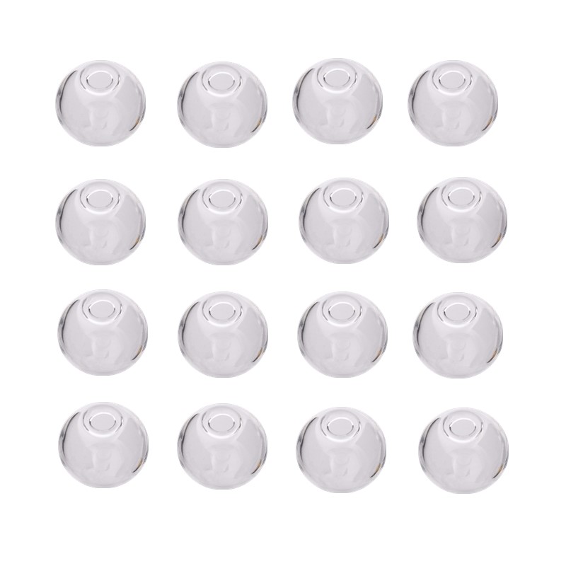 10 Stück 8–25 mm hohle Glaskugel mit einem Loch, runde Blasenfläschchen, Glaskugel, Kugeln, Schmuckzubehör, Glasmedaillon-Zubehör