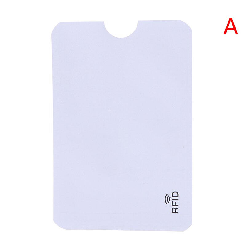 10PCS Credit Card Protector Foil Shield ID Card holder Badges Passport Secure Sleeve RFID Blocking ID Holder: A