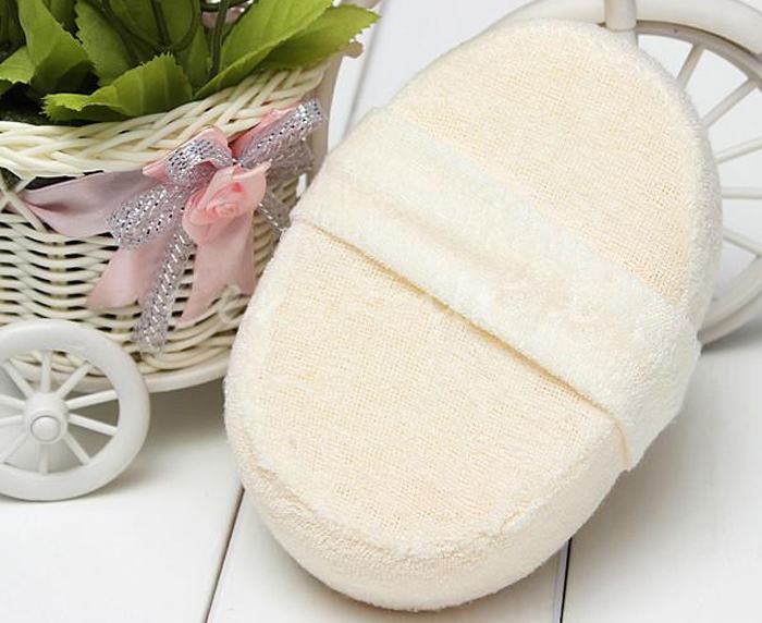 1 St Zachte Verse Natuurlijke Loofah Luffa Spons Douche Spa Body Scrubber Peeling Bathing Hoofdmassage Pad Beige