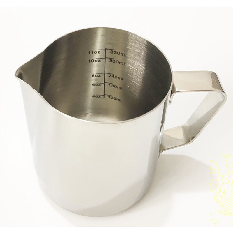 Cruche de cuisine en acier inoxydable, pichet à café expresso, pichet à lait artisanal, Barista