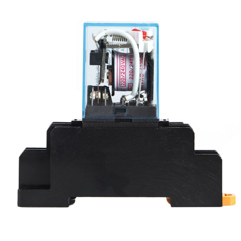 Relais LY2NJ Ac 220V 10A Met 8 Pin + Socket Base