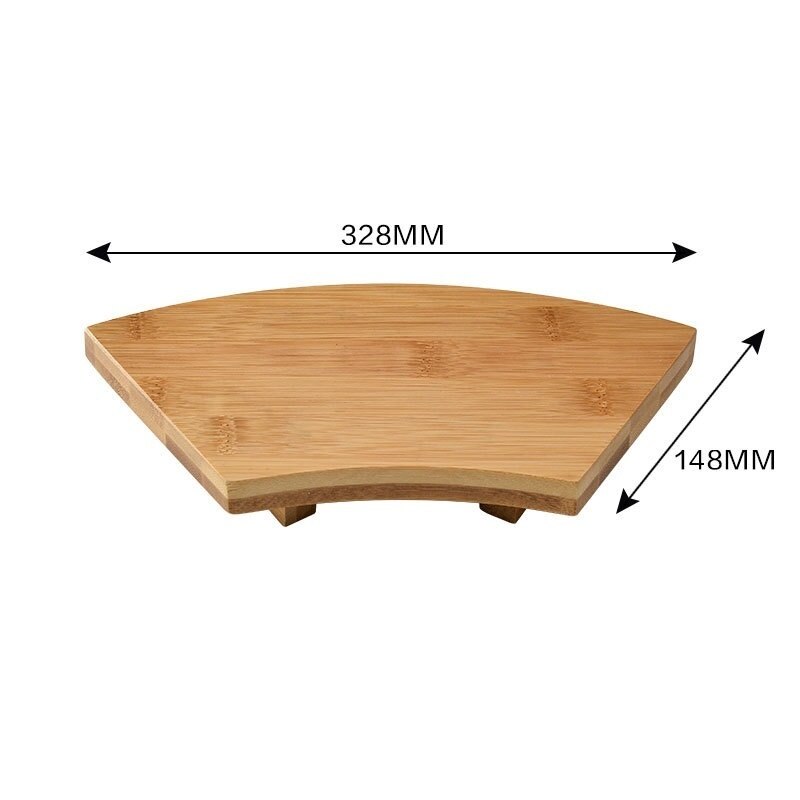 Bambus Küche Sushi Platte Sushi Tablett Sushi Dekoration Restaurant Holz Tablett für Sushi Sashimi Bazooka Nachtisch: 33cm x 15cm