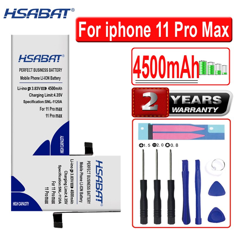 Top Brand HSABAT Newest Battery iphone SE 5 5S 5C 6 6S 7 8 X XS XR 11 / XS Max /6 6S 7 8 Plus / 11 Pro /11 Pro Max: for iphone 11 ProMax