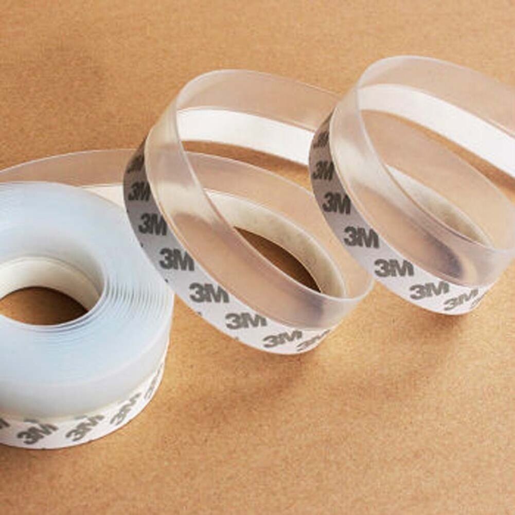 25mm Durable Self Adhesive Seal Strip Weather Stripping Door Windows Silicone Draft Stopper Seal Sound-Proof Excluder Tape Roll