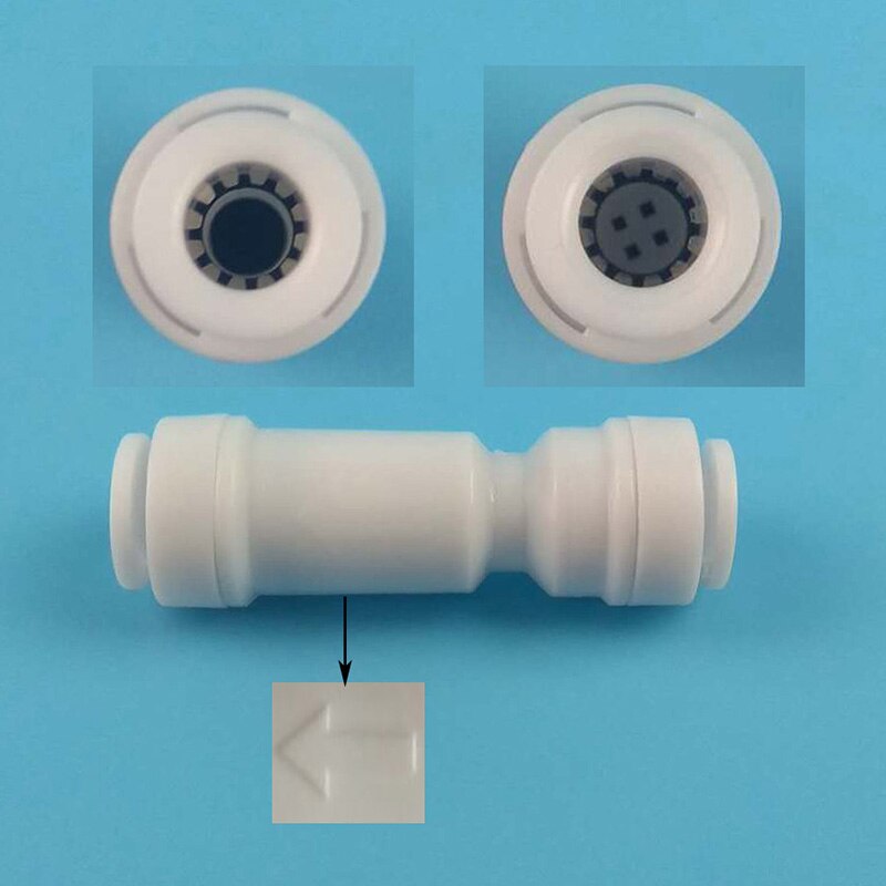 5 pièces valve unidirectionnelle clapet anti-reflux vanne clapet anti-retour pour éviter le fluide refoulement sans boucle 1/4 "OD directe joint rapide