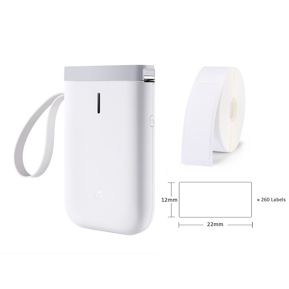 Wireless printer Pocket D11 Label Printer Portable BT Thermal Printer Price Sticker Fast Printing Machine for Home and Office: with  1Tape 12x22mm