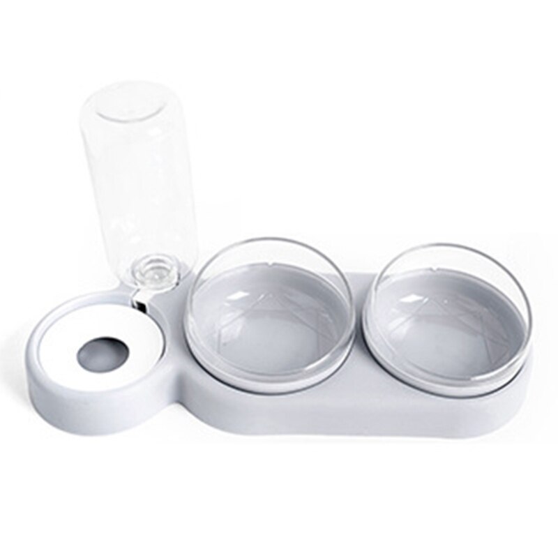 Practical Pet Dog Feeder Double Bowl Automatic Water Feeding Drinking Water R66B