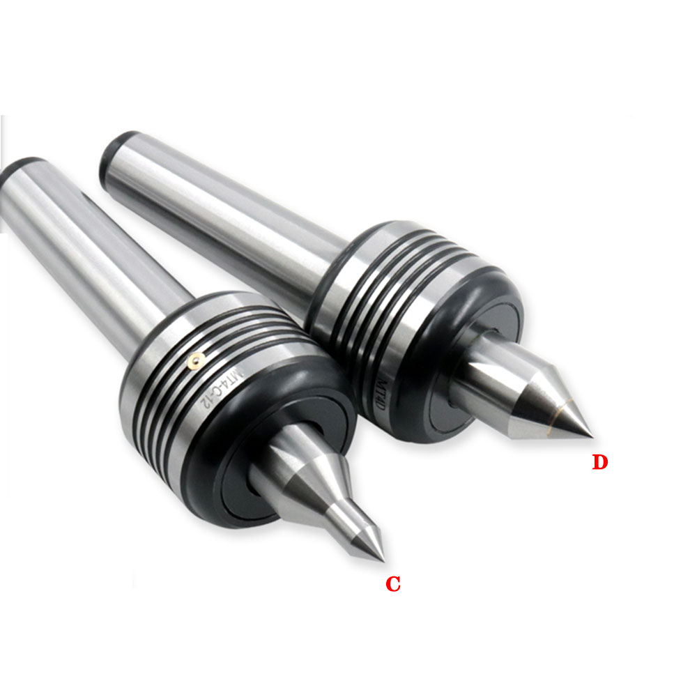 Live Center Tournant MT4 - Cône Morse 60°, Acier Haute Teneur Carbone, Concentricité 0,005 Mm, Pour Tours Et Machines-outils