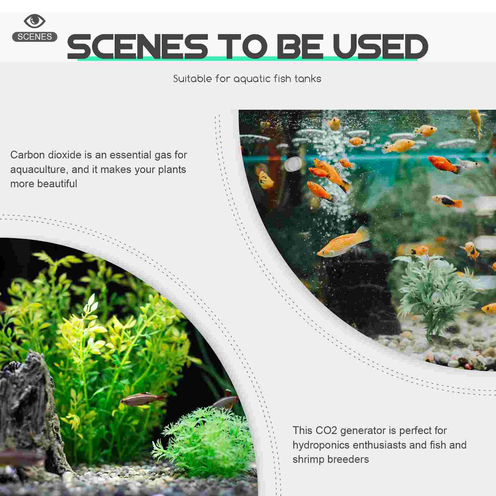 1 Set of Aquarium Carbon Dioxide Generator Fish Tank CO2 Generator Device