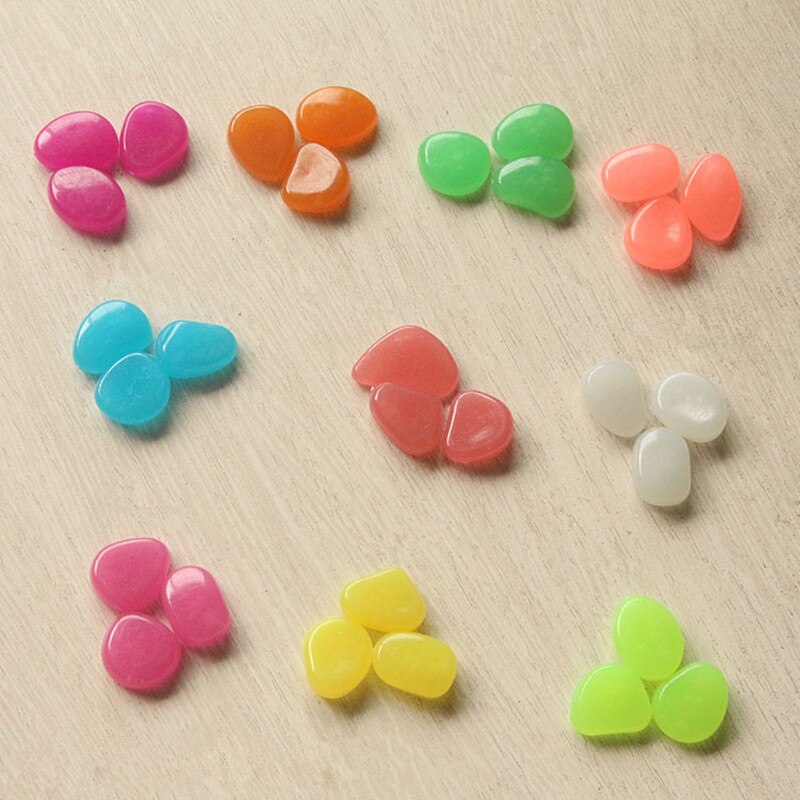 Artificial Glowing Luminous Stones Fish Tank Flower Vase decoration Party Home Garden Night Decoration Toys