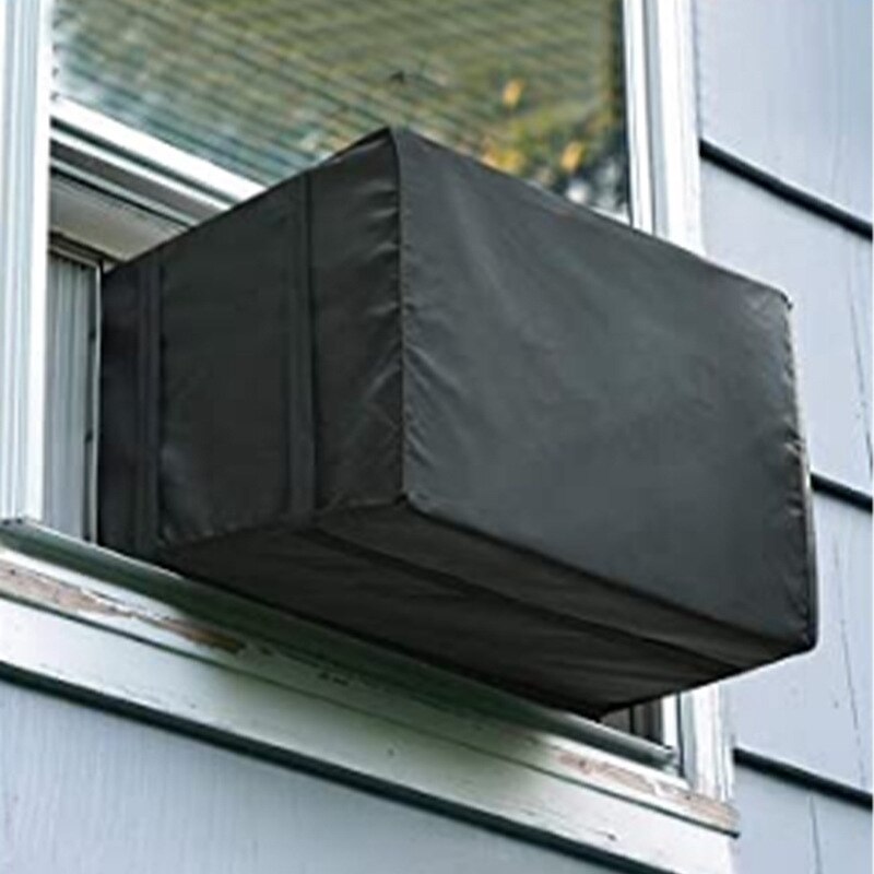 Raam airconditioning afdekking winter buitenunit met verstelbare schouderbanden aan de onderkant voor weerbestendigheid
