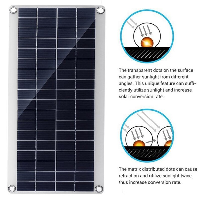 300W Flexible Solar Panel Solar Cells For Car RV Boat Home Roof Van Camping Solar Battery, Solar Controller Module