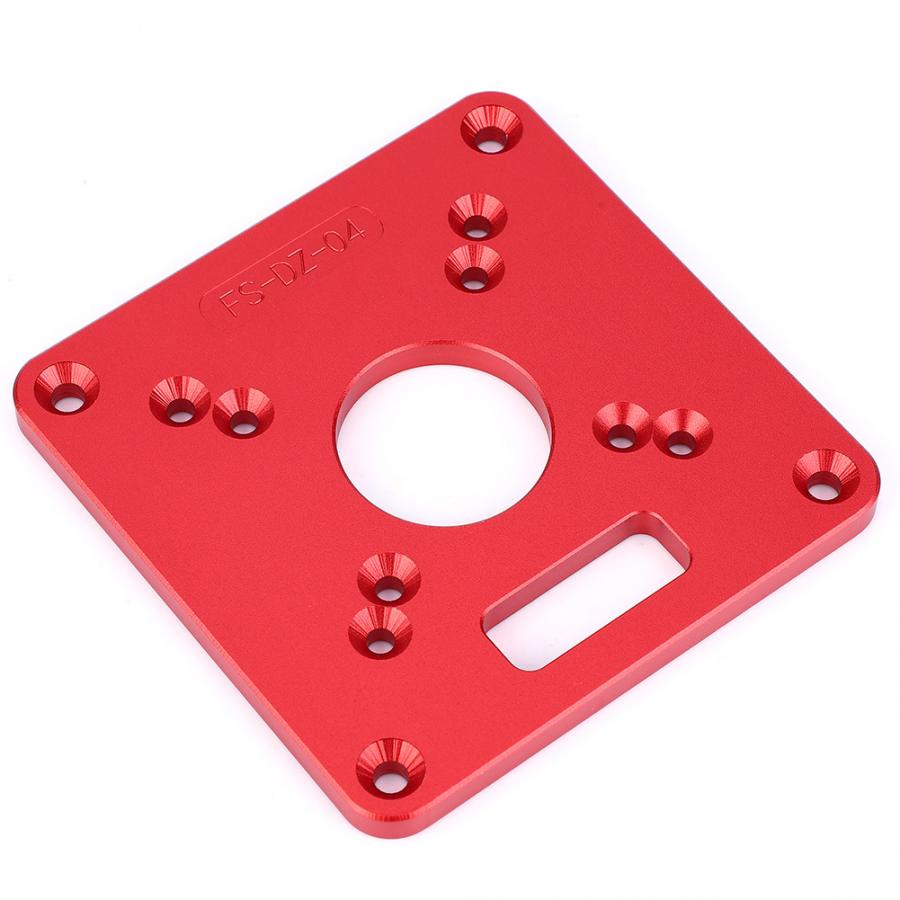 bench Router Table Insert Plate Aluminum Alloy 6061 Anodic Oxidation Engraving Router Table Plate router table