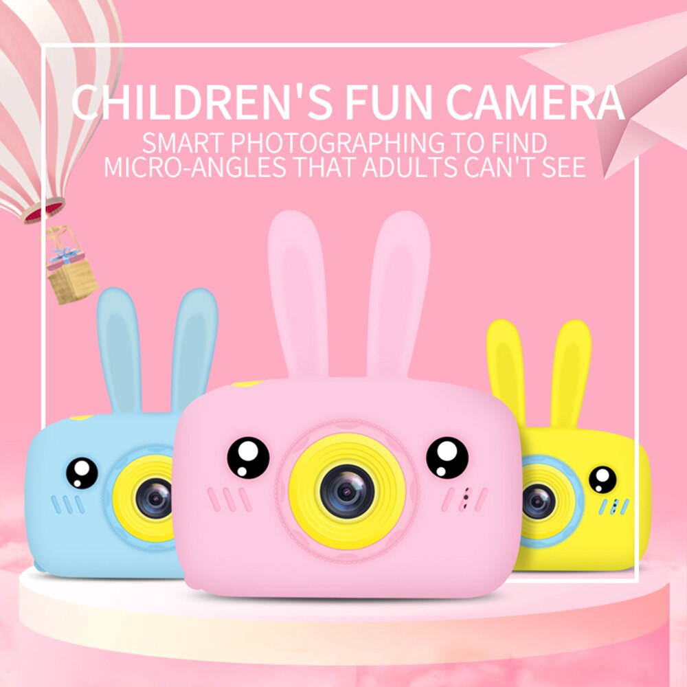 Niños Mini cámara Full HD 1080P portátil cámara de fotografía y vídeo Digital 2 pulgadas pantalla niños Juego cámara Digital