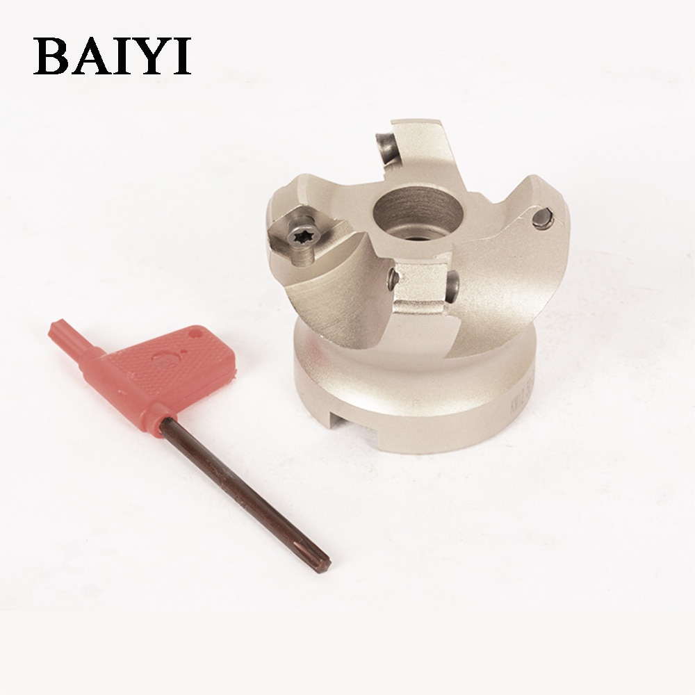 1pc KM12 50-22-4T Four SEKT1204 Carbide Insert Clamped Fast Feeding Alloy End Mill Milling Machining Slab Face Milling Cutter
