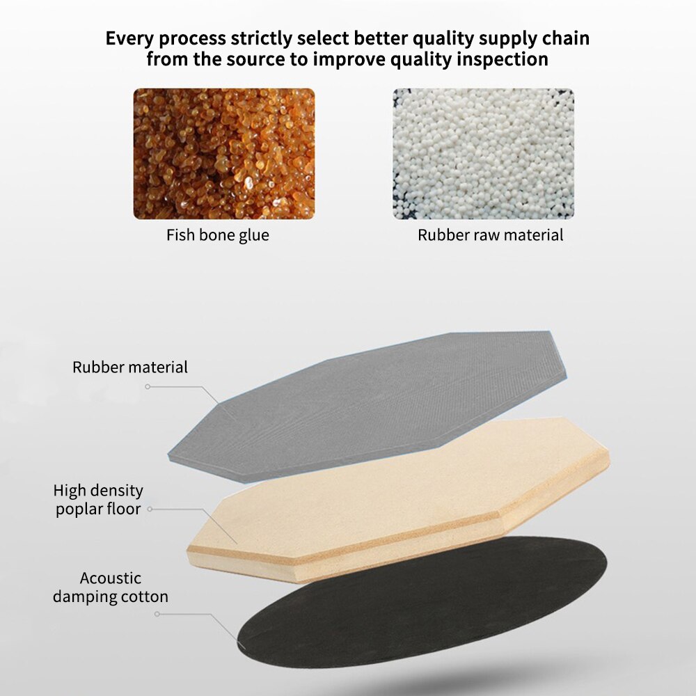 Rubber Wooden Dumb Drum Practice Training Drum Pad Percussion Instruments Parts Accessories Drummer 8 Inch Drum Practice Pad