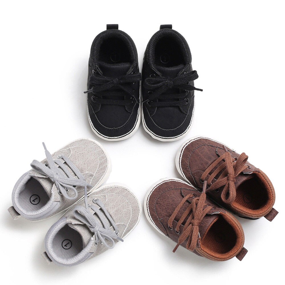 2019 Nova Primavera Sapatos de Bebê PU Sapatos de Camurça Lace Ocasional Bebê Menino Moda Cavalheiro de Algodão Primeira Walker Bebê Sapatos Menino