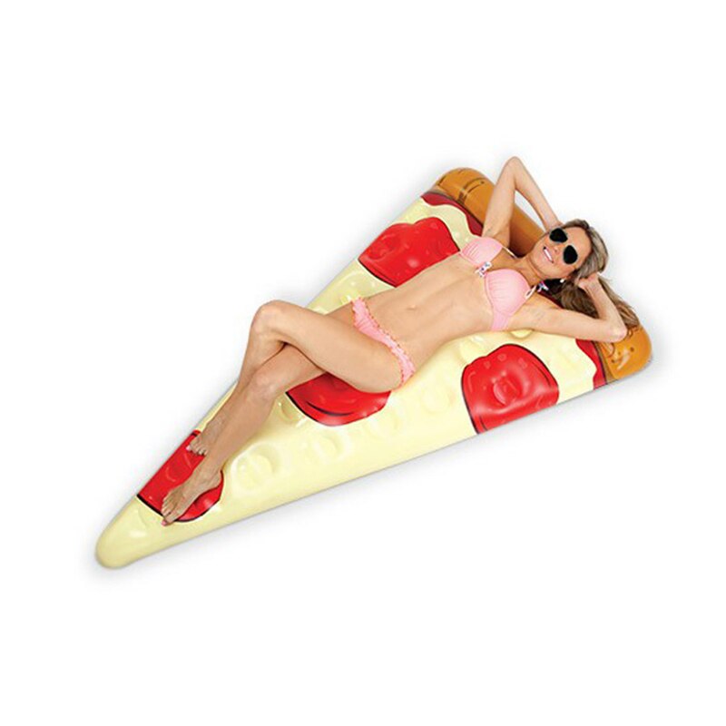 Pizza Aufblasbare Schwimm Wasser Pad matt Schwimmen Bett Sommer Strand Schwimmenden Floß Klappstuhl Ich bin Freien Wasser Sport Spielzeug Ausrügestochen