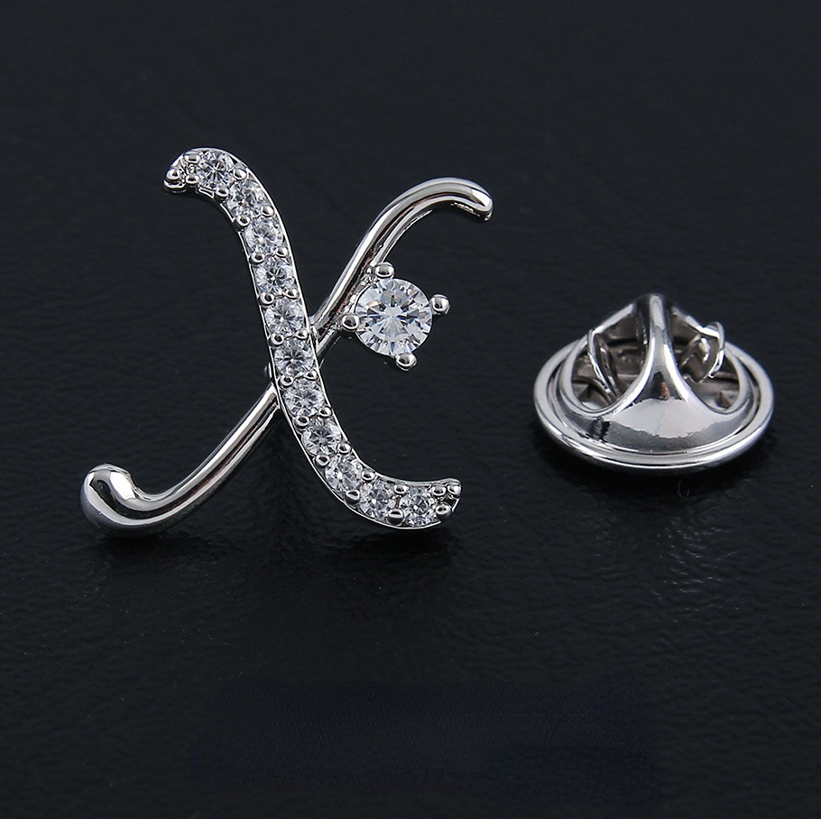 Hoogwaardige Zirkoon Kristallen Ster Broches voor Vrouwen Mannen Pak Kraag Pinnen Kleine Metalen Badeg Revers Pin Mode-sieraden: Goud-kleur