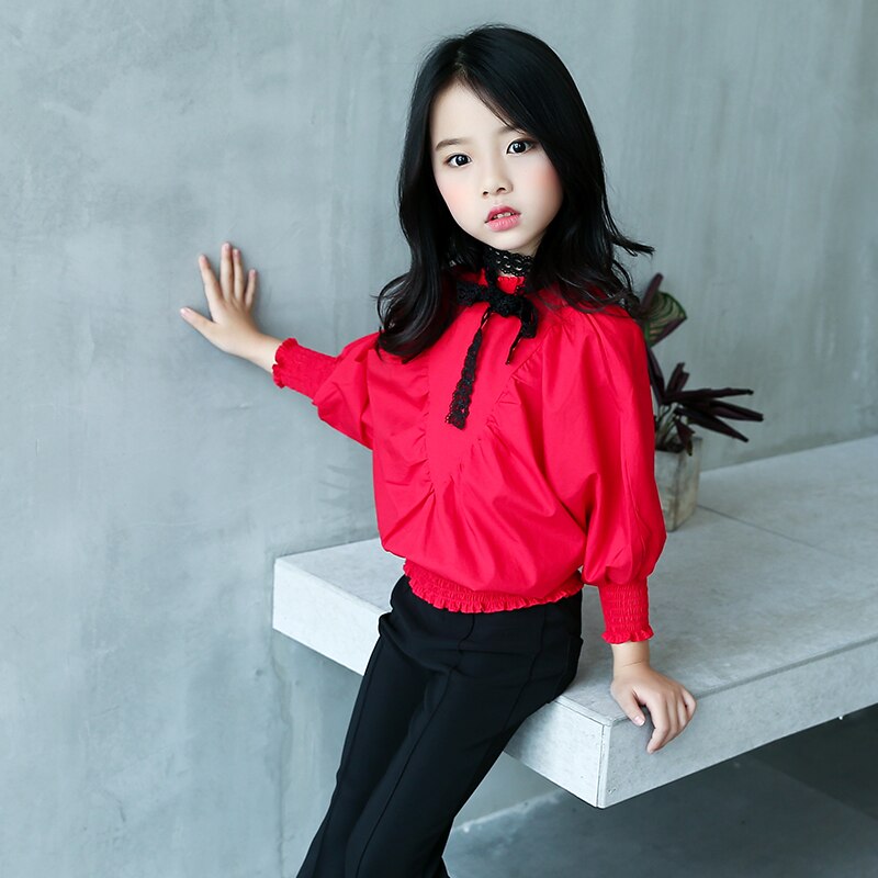 Blusa blanca de verano para niñas, ropa para niñas, 8 3 5 10 12 años, Blusa de manga larga para niñas, tops para niños, 7 seconds fish
