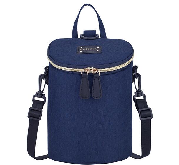 Baby Flasche Tasche Mutterschaft Rucksack Pflege Lebensmittel Thermos Aluminium Folie Isolierung Taschen Reise Rucksack Mumie Handtasche: Marine Blau