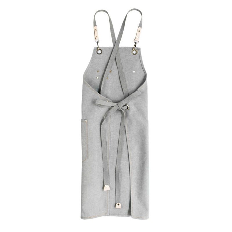 Barber Canvas Cook Apron Barista Bartender Chef Hairdressing Apron Catering Uniform Work Wear Anti-Dirty Overalls